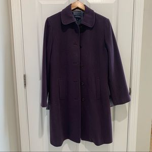 Lands End Long Wool Coat